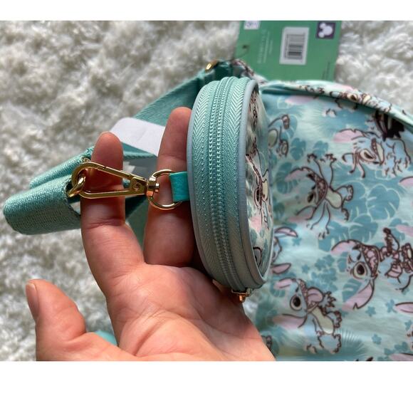 Bioworld Lilo & Stitch Tropical Stitch Purse + Detachable Coin Pouch NEW Disney - Picture 7 of 11